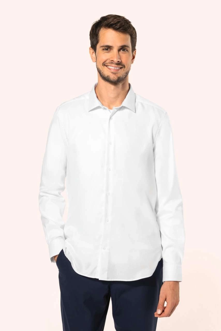 MEN'S PINPOINT OXFORD LONG-SLEEVED SHIRT