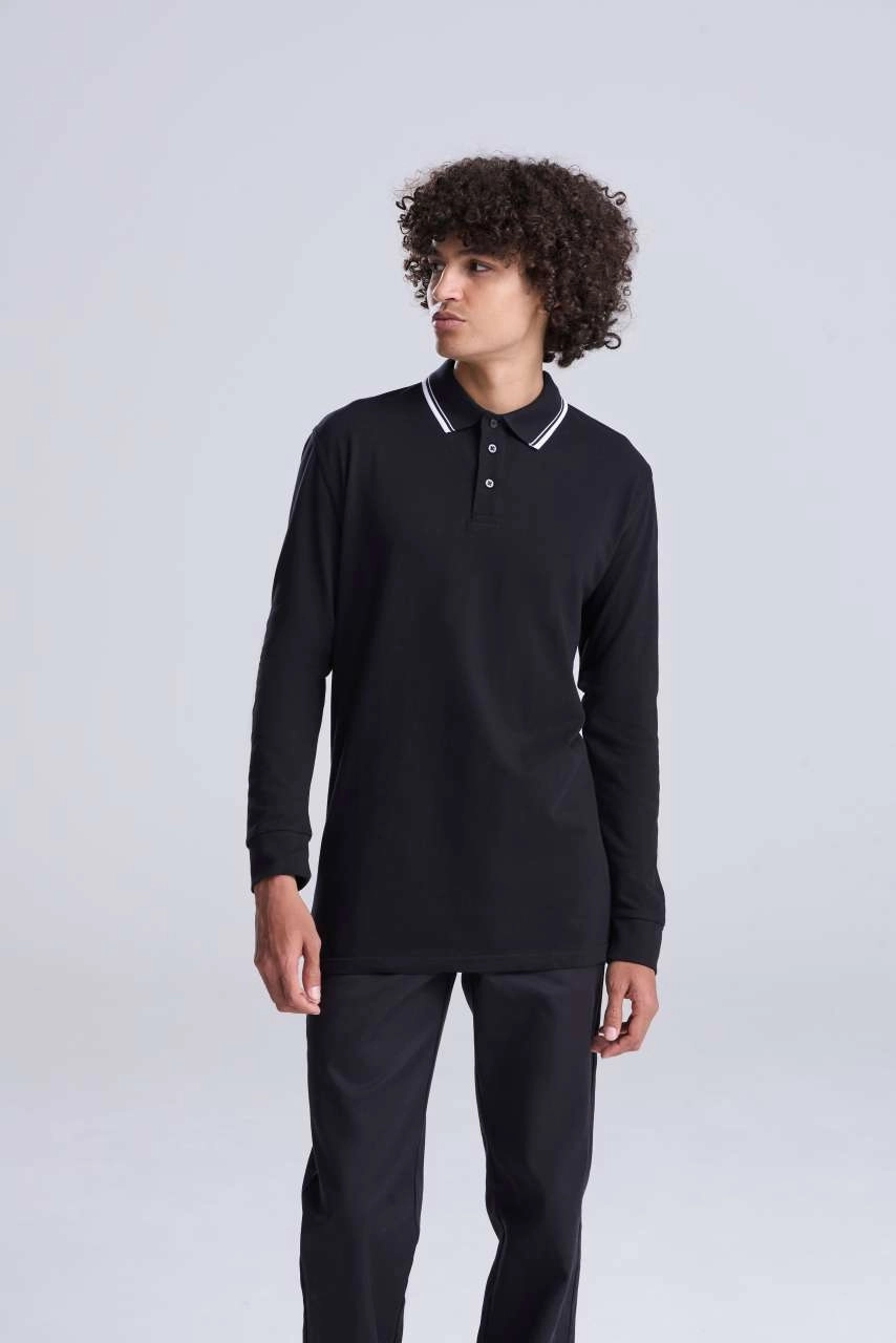 HOSSZÚ UJJÚ SZEGÉLYEZETT 100 PÓLÓ