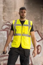 MULTIFUNKCIONÁLIS TÖBBZSEBES KÉNYELMES BIZTONSÁGI MELLÉNY 