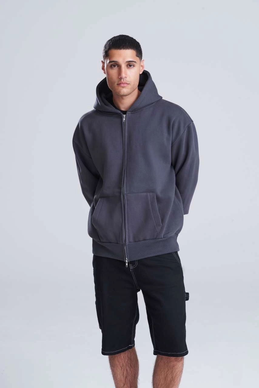 SIGNATURE HEAVYWEIGHT CIPZÁRAS KAPUCNIS PULÓVER