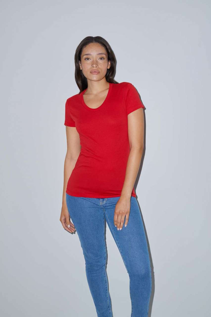 WOMEN'S POLY-COTTON SHORT SLEEVE T-SHIRT