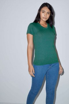 WOMEN'S TRI-BLEND SHORT SLEEVE TRACK T-SHIRT
