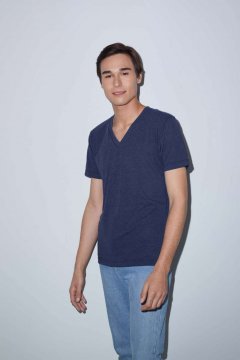 UNISEX TRI-BLEND SHORT SLEEVE V-NECK T-SHIRT