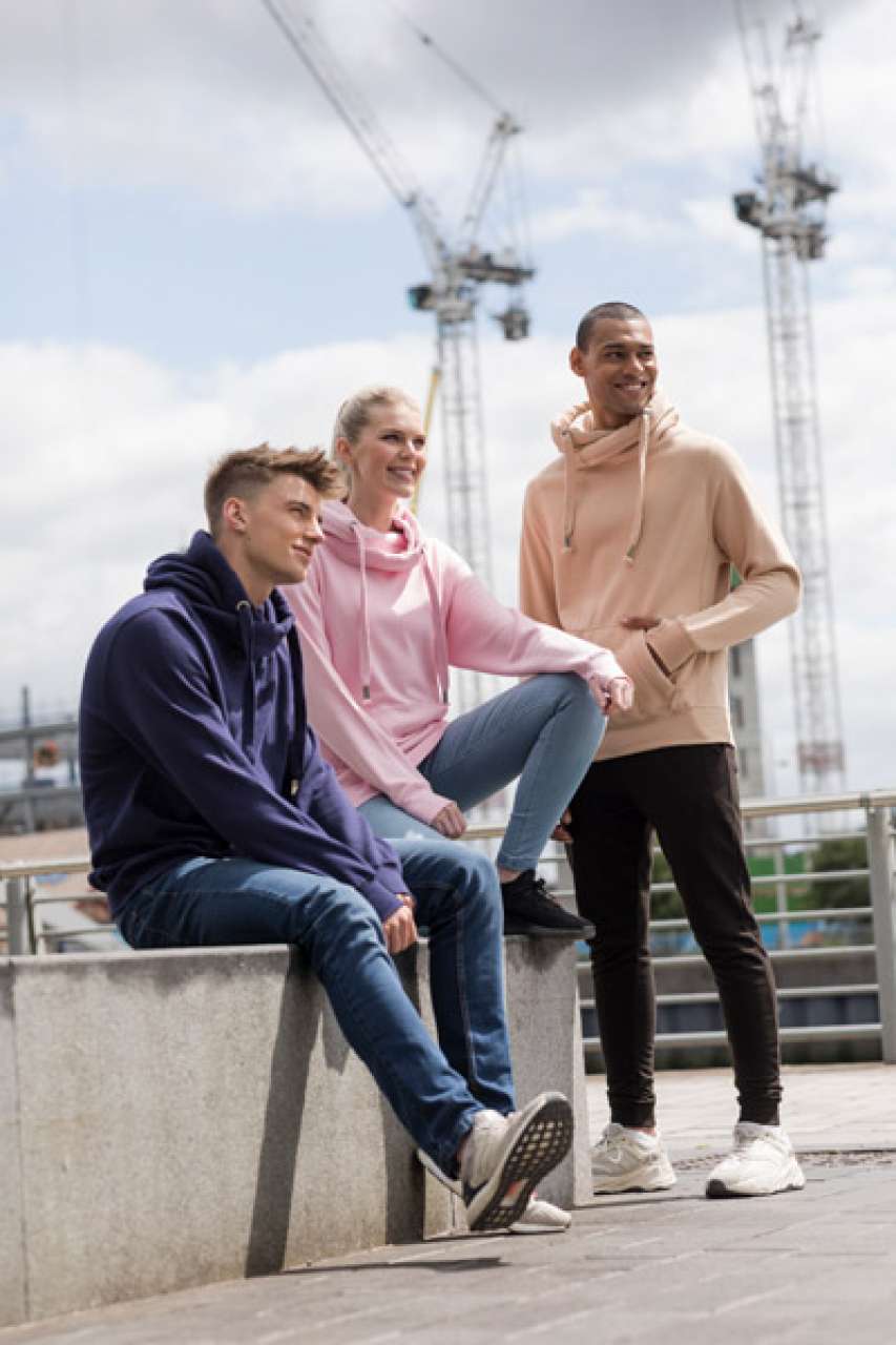 CROSS NECK HOODIE
