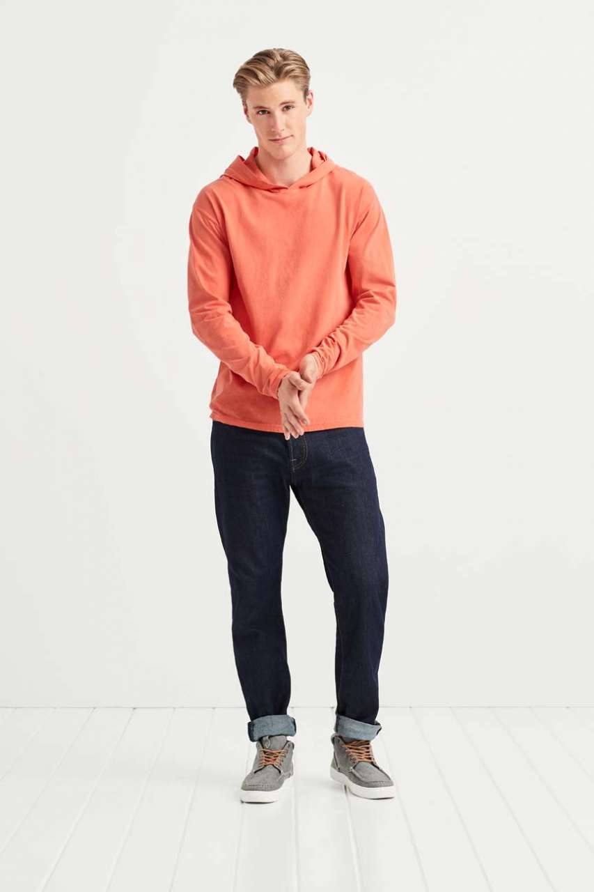 ADULT HEAVYWEIGHT LONG SLEEVE HOODED TEE