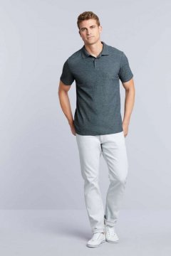 SOFTSTYLE® ADULT DOUBLE PIQUÉ POLO