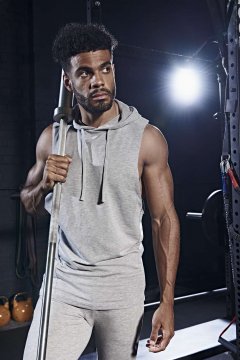 URBAN SLEEVEESS MUSCLE HOODIE