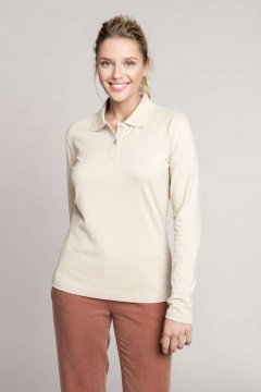 LADIES' LONG-SLEEVED POLO SHIRT