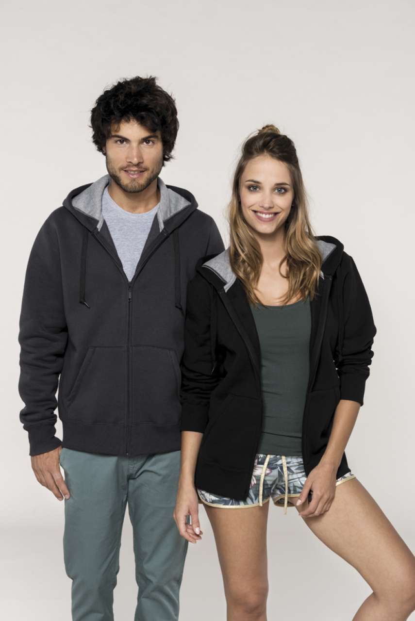 FULL ZIP HOODED SWEATSHIRT