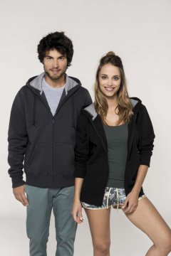 FULL ZIP HOODED SWEATSHIRT