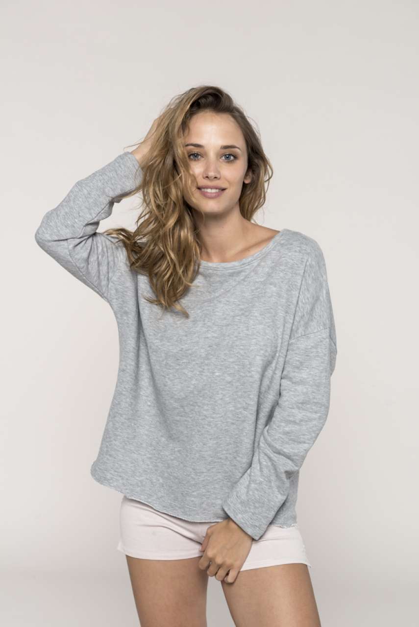 LADIES' OVERSIZED SWEATSHIRT