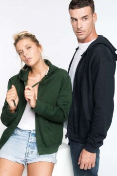 FULL ZIP HOODED SWEATSHIRT