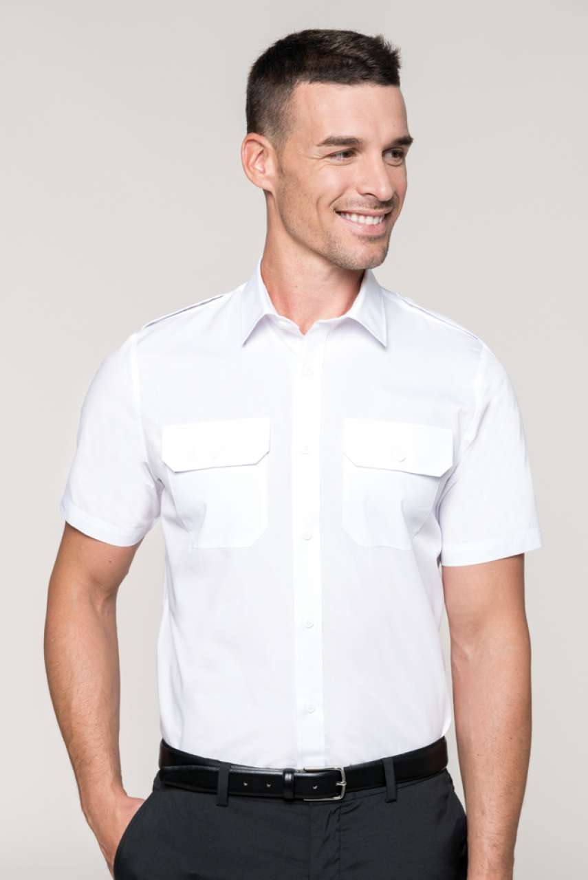 MEN'S SHORT-SLEEVED PILOT SHIRT
