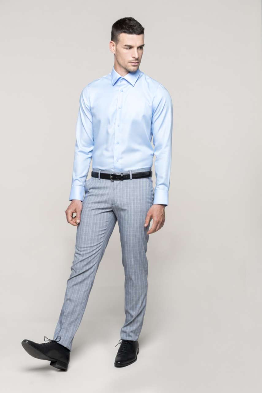 MEN'S FITTED LONG-SLEEVED NON-IRON SHIRT