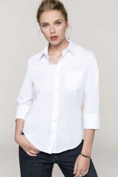 LADIES' 3/4 SLEEVED SHIRT