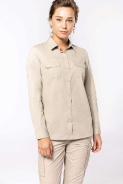 LADIES' LONG SLEEVED SAFARI SHIRT