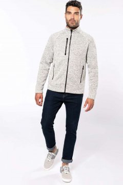 MEN'S FULL ZIP HEATHER JACKET