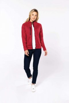 LADIES' FULL ZIP HEATHER JACKET