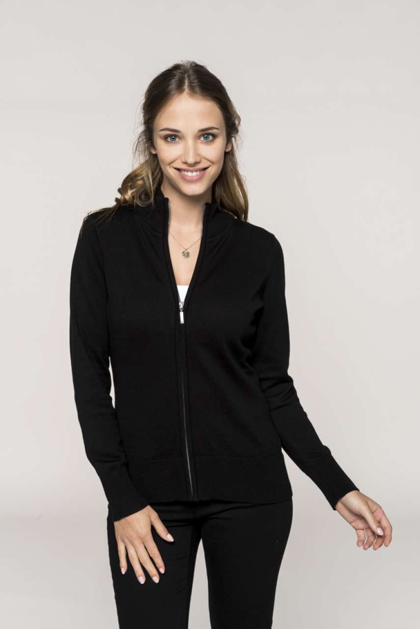 LADIES' FULL ZIP  CARDIGAN