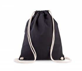 ORGANIC COTTON BACKPACK WITH DRAWSTRING CARRY HANDLES