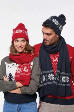 FAIR ISLE KNIT BEANIE
