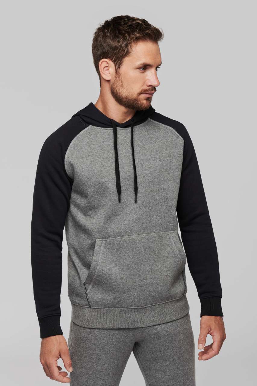 ADULT TWO-TONE HOODED SWEATSHIRT