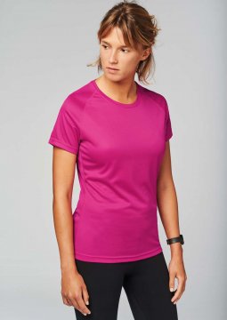 LADIES' SHORT-SLEEVED SPORTS T-SHIRT