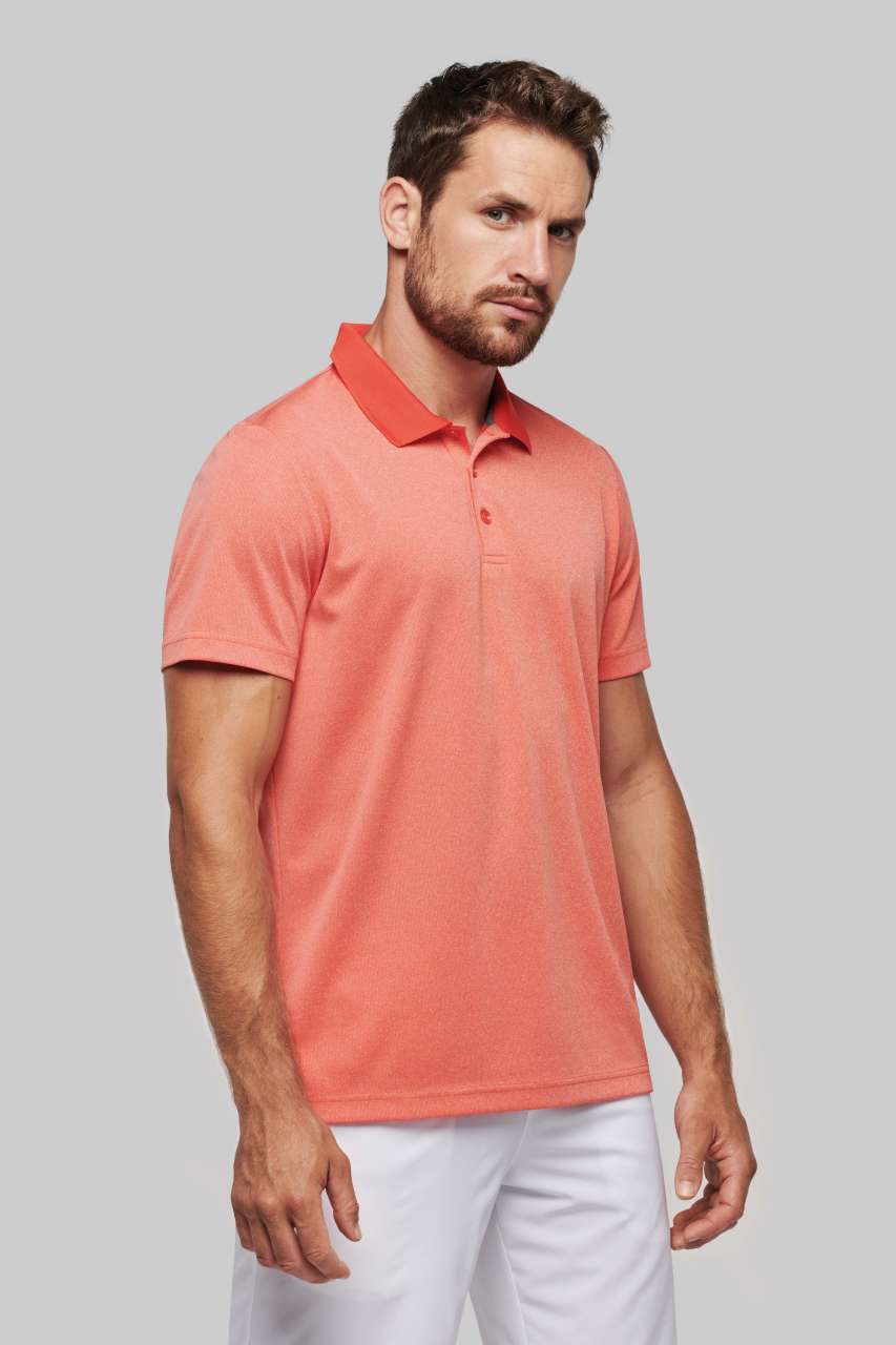 ADULT SHORT-SLEEVED MARL POLO SHIRT