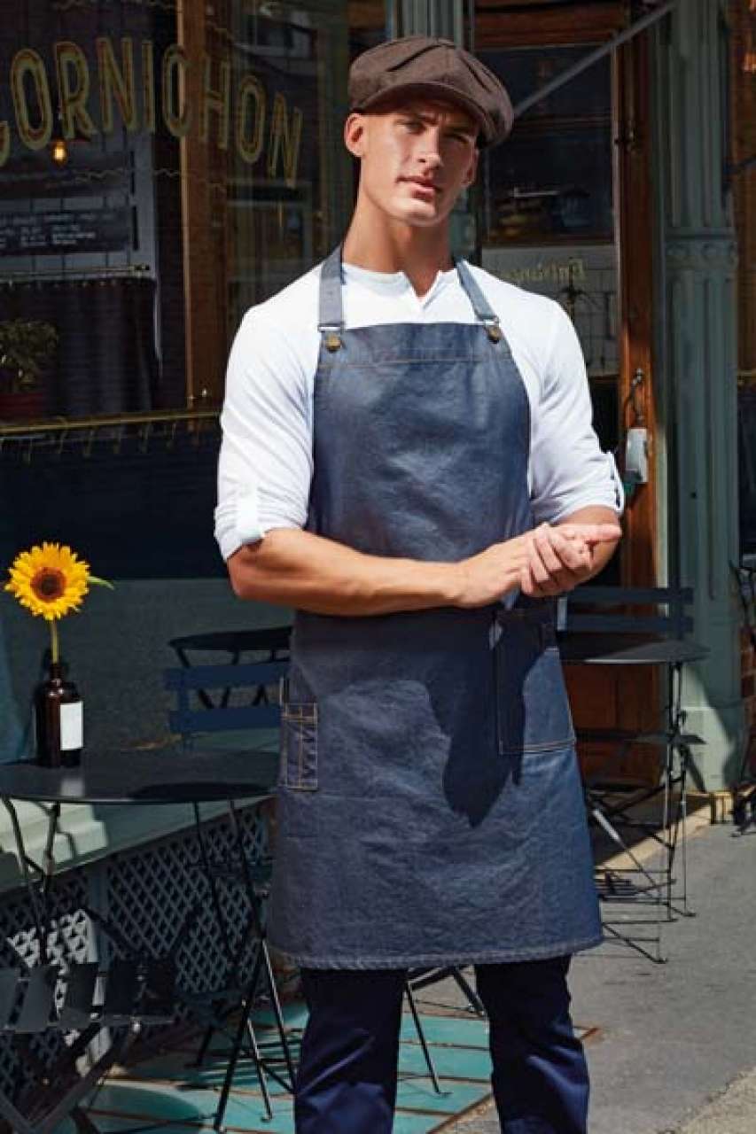 'DISTRICT' WAXED LOOK farmer kötény