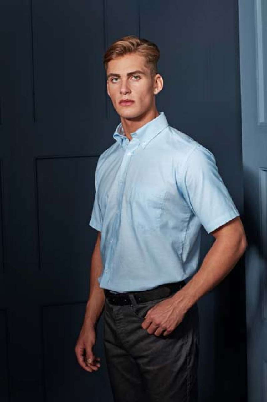 MEN’S SHORT SLEEVE SIGNATURE OXFORD SHIRT