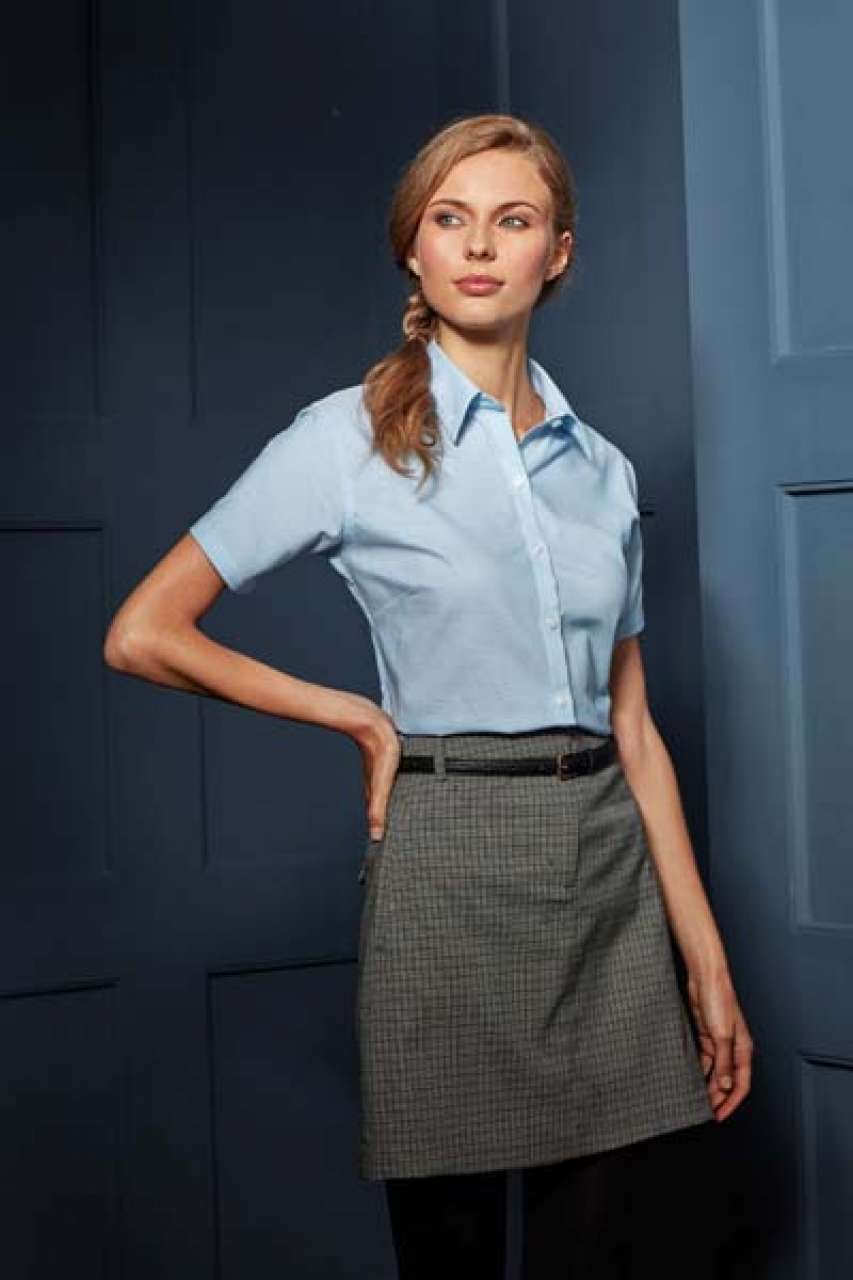 WOMEN'S SHORT SLEEVE SIGNATURE OXFORD BLOUSE