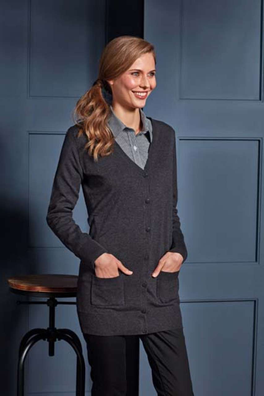 WOMEN'S LONG LENGTH KNITTED CARDIGAN