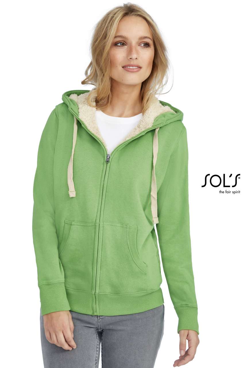 SOL'S SHERPA - UNISEX ZIPPED JACKET WITH 