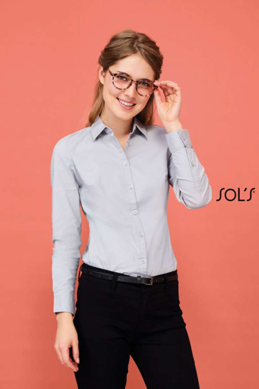 SOL'S BLAKE WOMEN - LONG SLEEVE STRETCH SHIRT