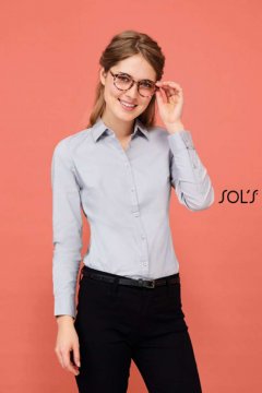 SOL'S BLAKE WOMEN - LONG SLEEVE STRETCH SHIRT