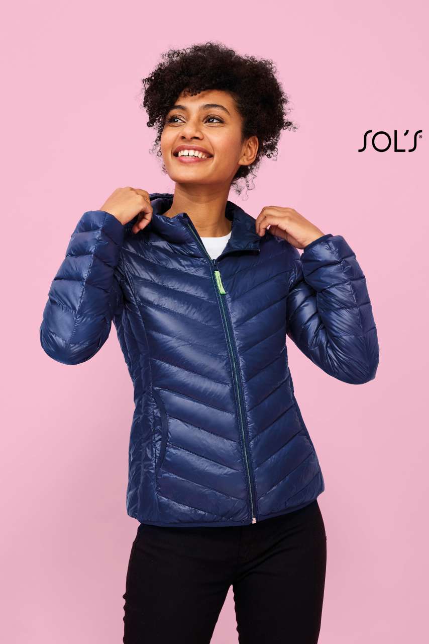 SOL'S RAY WOMEN - LIGHT HOODED DOWN JACKET