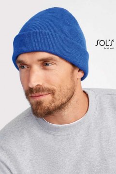 SOL'S PITTSBURGH - SOLID-COLOUR BEANIE WITH CUFFED DESIGN