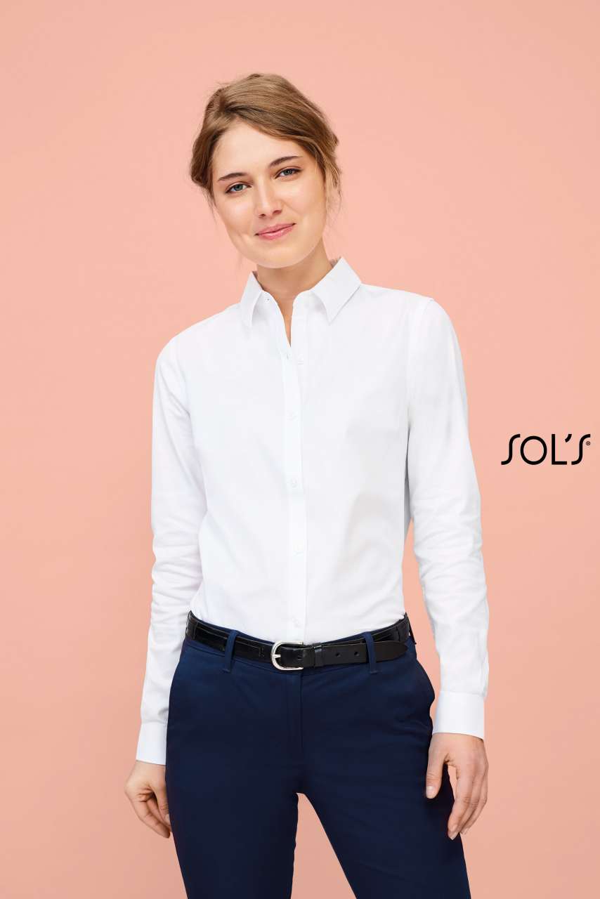 SOL'S BRODY WOMEN - HERRINGBONE SHIRT