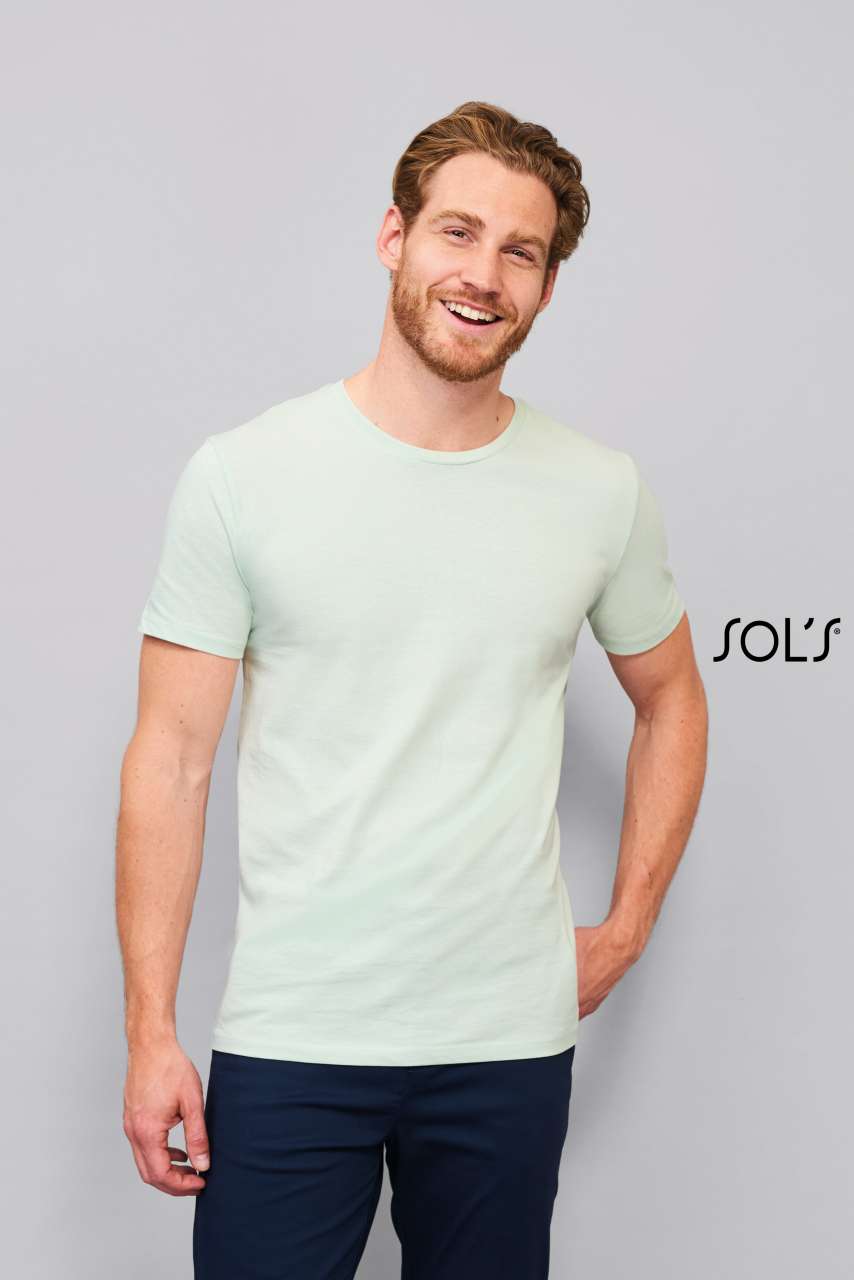 SOL'S MARTIN MEN - ROUND-NECK FITTED JERSEY T-SHIRT