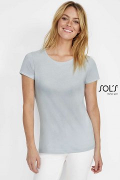 SOL'S MARTIN WOMEN - ROUND-NECK FITTED JERSEY T-SHIRT
