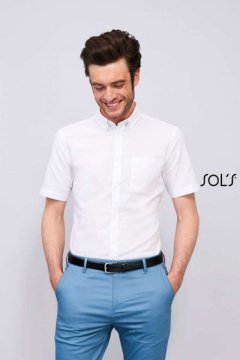 SOL'S BRISBANE FIT - SHORT SLEEVE OXFORD MEN'S SHIRT