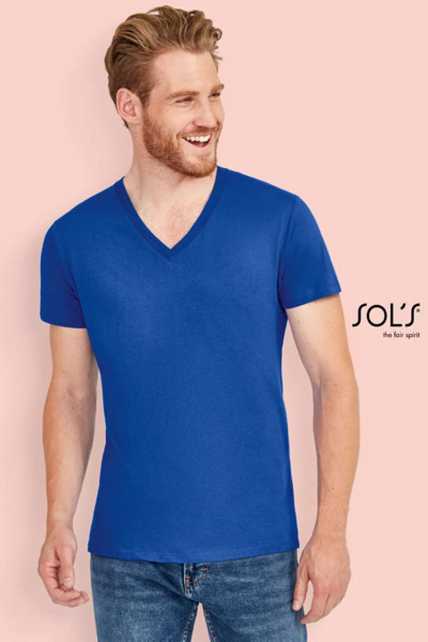 SOL'S MASTER - MEN’S DEEP V-NECK T-SHIRT