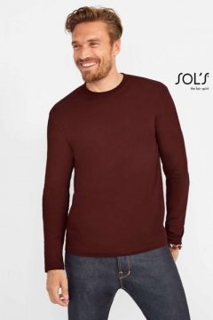 SOL'S MONARCH - MEN'S ROUND COLLAR LONG SLEEVE T-SHIRT