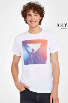SOL'S SUBLIMA - UNISEX ROUND COLLAR T-SHIRT FOR SUBLIMATION