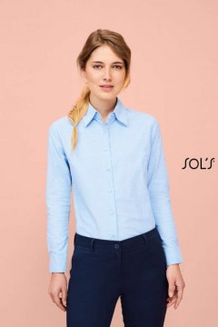 SOL'S EMBASSY - LONG SLEEVE OXFORD WOMEN'S SHIRT