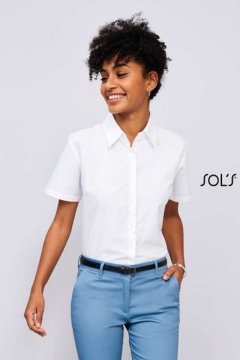 SOL'S ELITE - SHORT SLEEVE OXFORD WOMEN'S SHIRT