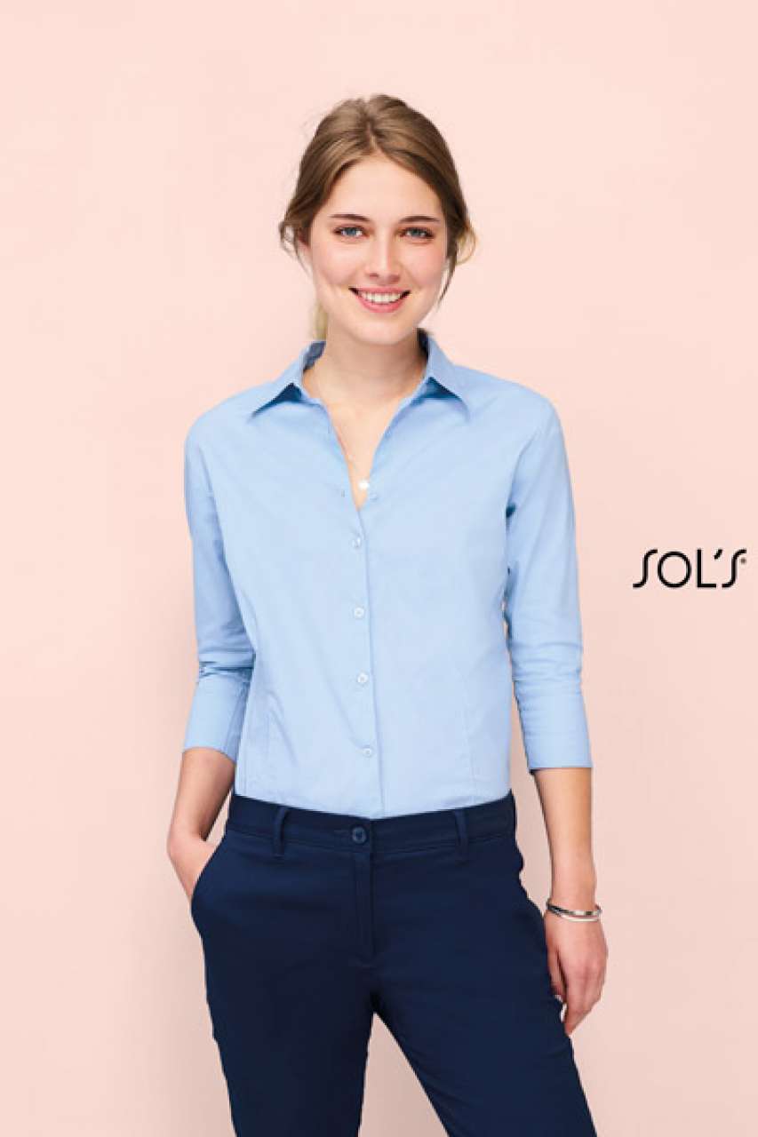 SOL'S EFFECT - 3/4 SLEEVE STRETCH WOMEN'S SHIRT