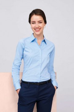 SOL'S EDEN - LONG SLEEVE STRETCH WOMEN'S SHIRT