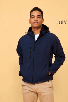 SOL'S REPLAY MEN - HOODED SOFTSHELL