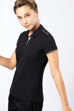 LADIES' SHORT-SLEEVED CONTRASTING DAYTODAY POLO SHIRT